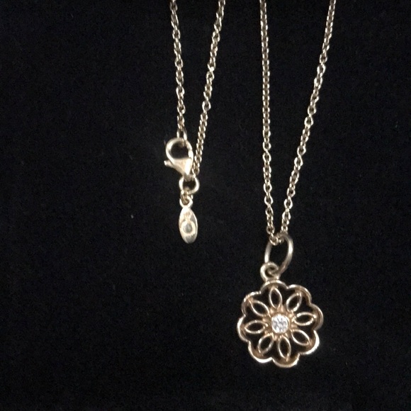 Pandora Jewelry - Pandora 14kt Gold and Diamond Necklace